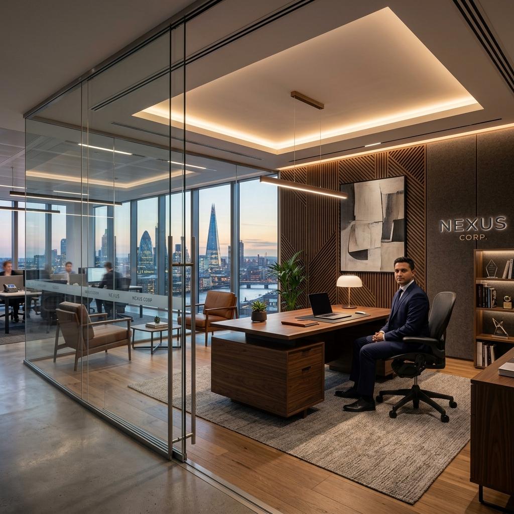 Modern office interior design by Glowspace Chennai