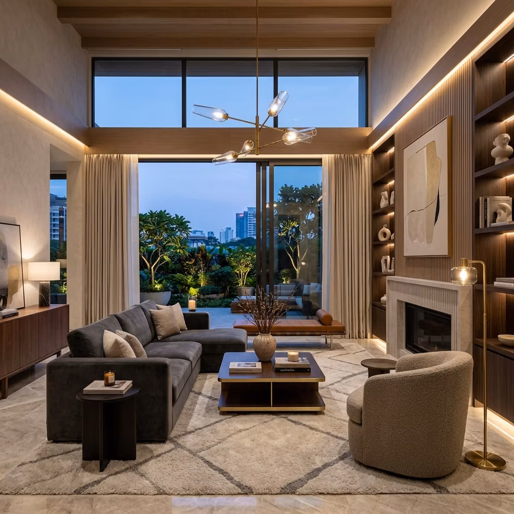 Master bedroom luxury interior design project by Glowspace Chennai