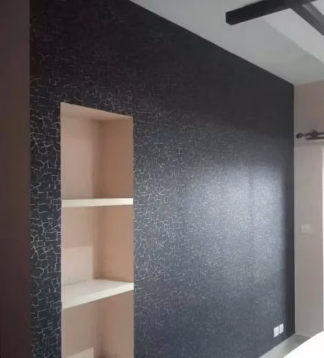 Luxury bedroom design with dynamic false ceiling and soft ambient colors